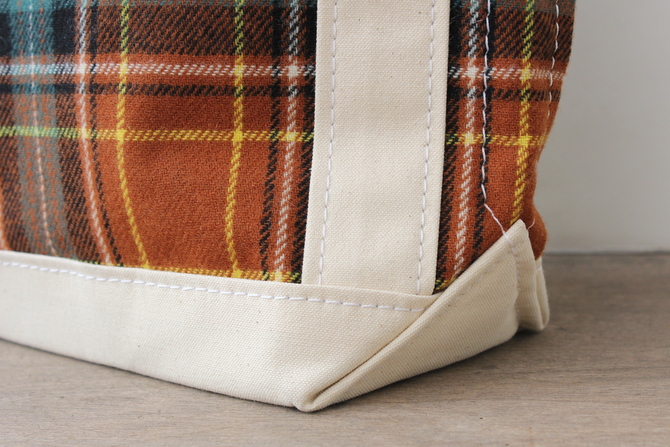 TEMBEA(テンベア)BAGUET TOTE S(WOOL BROWN CHECK)【K】(6)