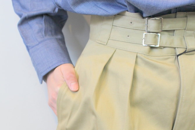LENO&Co.(リノアンドコー) / 【20SS】DOUBLE BELTED GURKHA TROUSERS(2色展開)_L2001-PT001【K】(6)