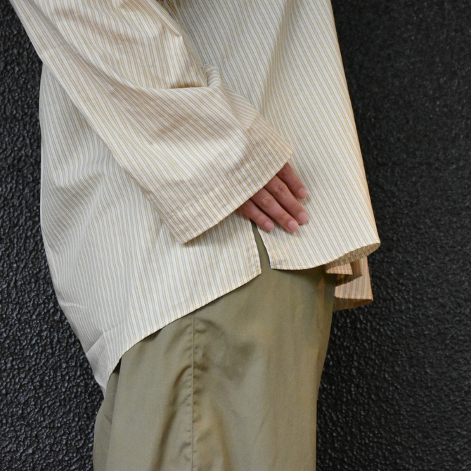 【30% off sale】CristaSeya(クリスタセヤ)/ STRIPED JAPANESE COTTON PYJAMA SHIRT #02DA-ST-Y(6)