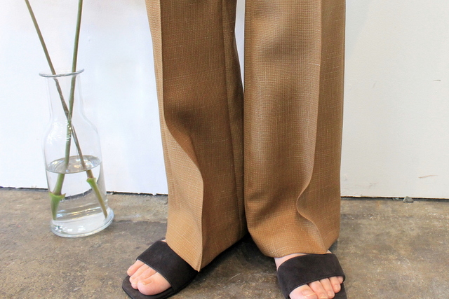 AURALEE(オーラリー) 【20SS】WOOL CUPRA LINEN CLOTH SLACKS_A20SP05CL【K】(6)