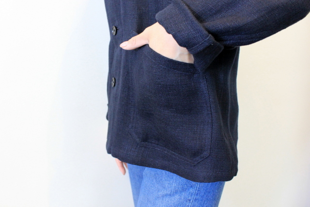 AURALEE(オーラリー) 【20SS】LINEN DOUBLE FACE BLOUZON _A20SB03WL【K】(6)