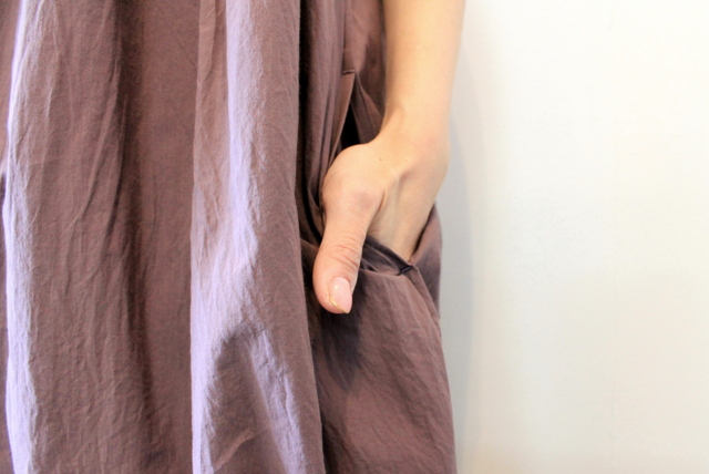 TOUJOURS(トゥジュー)【20SS】Pleated Sleeveless Shirt Dress_MM32ND03【K】(6)