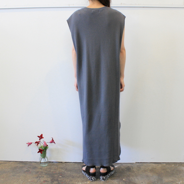 【30% off sale】Graphpaper(グラフペーパー)【20 SS】Waffle Slit Neck Sleeveless Dress(2色展開)_GL201-70133B【K】(6)