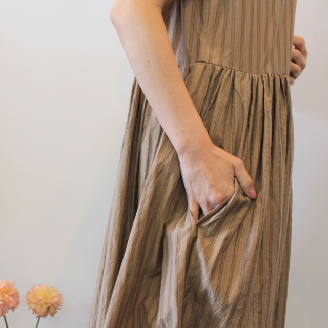TOUJOURS(トゥジュー)【20SS】Sleeveless Band Collar Dress TM32FD02 【K】(6)