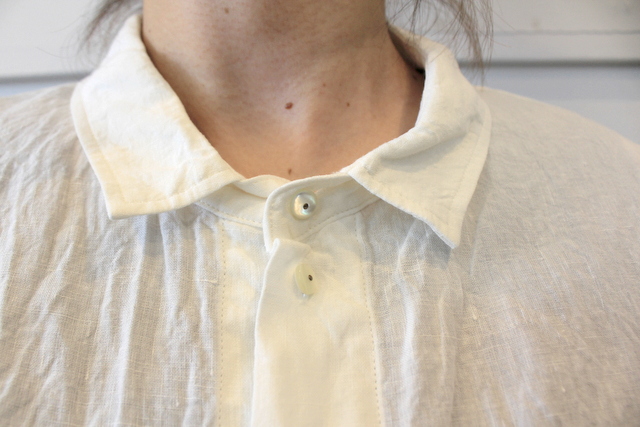GASA*(ガサ) 【20AW】木々の並ぶ風景 Gathered hem blouse_13201-01107【K】(6)