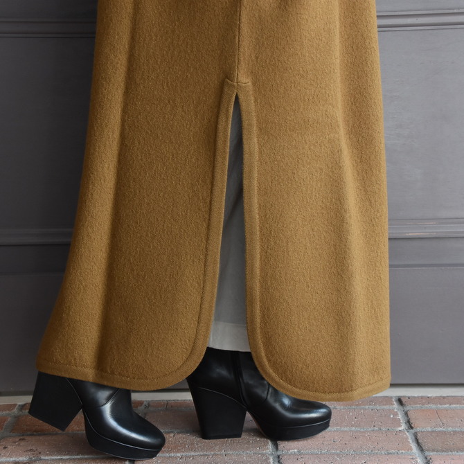 CristaSeya(クリスタセヤ)/FELTED WOOL CAFTAN -NOISETIE- #13S-B(6)