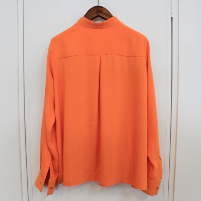 【30% off sale】(グラフペーパー)【20 AW】Satin Band Collar Blouse (ORANGE)_GL203-50034【K】(6)