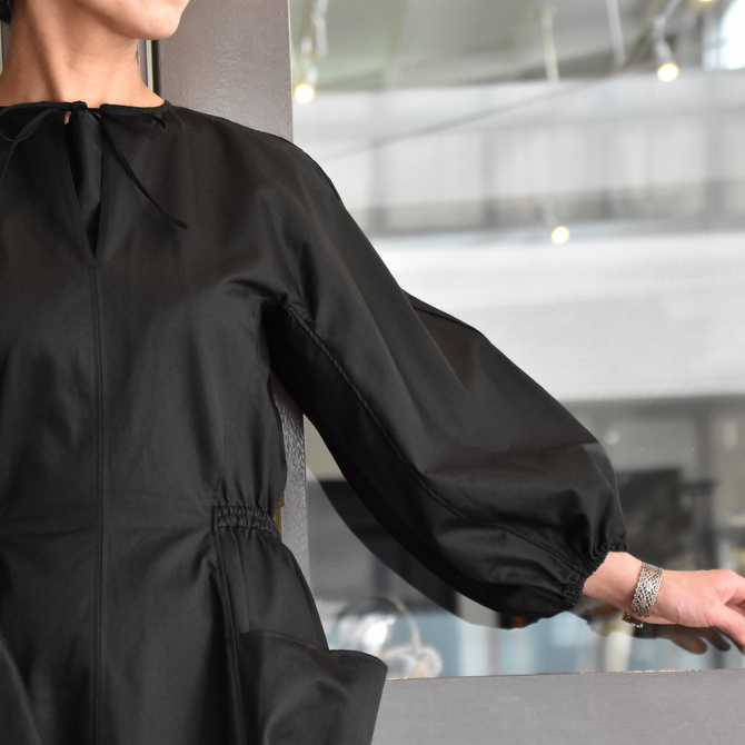 TENNE HANDCRAFTED MODERN(テン ハンドクラフテッドモダン) VOLUME SLEEVE DRESS #0014DR(6)