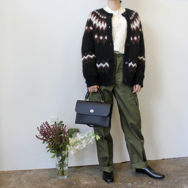 BATONER(バトナー)【20AW】women MOHAIR NORDIC CREW CARDIGAN(2色展開)_BN-20FL-056【K】(6)