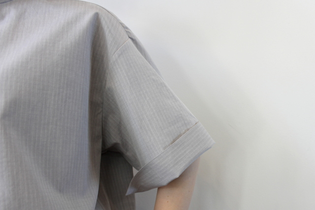 AURALEE(オーラリー)【21SS】WASHED FINX RIPSTOP CHAMBRAY HALF SLEEVED SHIRTS_A21SS06FL【K】(6)