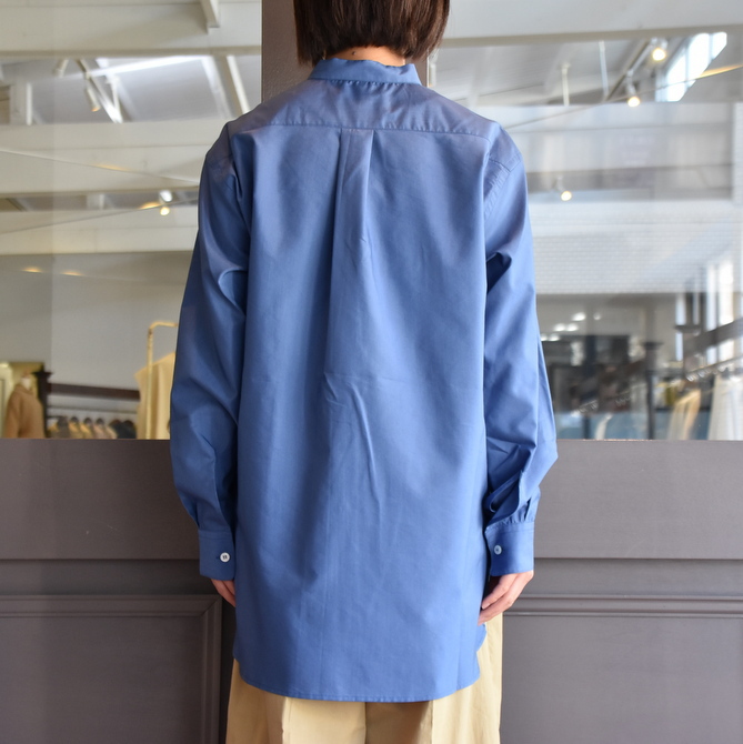CristaSeya(クリスタセヤ)/ SILK AND COTTON MAO SHIRT #08DA-SC-BL(6)