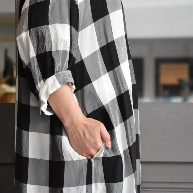TOUJOURS(トゥジュー) Half Bishop Sleeve Shirt Dress #TM34HD01(6)