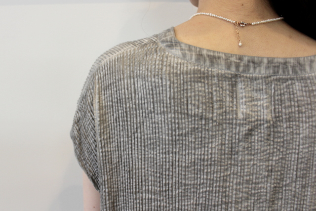 maison de soil(メゾンドソイル) MINI PINTUCK V-NECK DRESS_NMDS21182【K】(6)