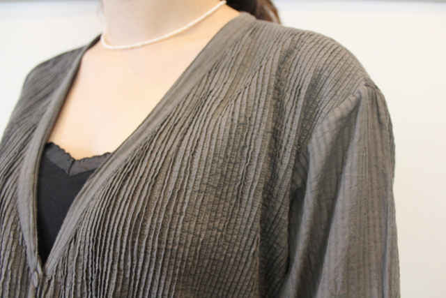 maison de soil(メゾンドソイル) MINI PINTUCK WRAP DRESS_NMDS21173【K】(6)
