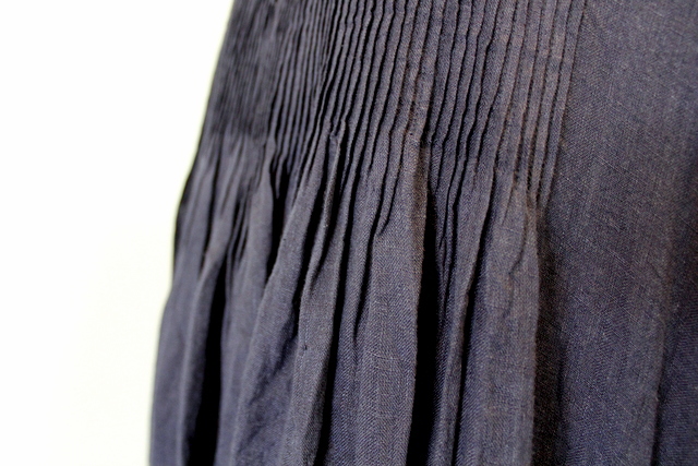 maison de soil(メゾンドソイル) MINI PINTUCK CREW-NECK S/S DRESS_NMDS21143【K】(6)