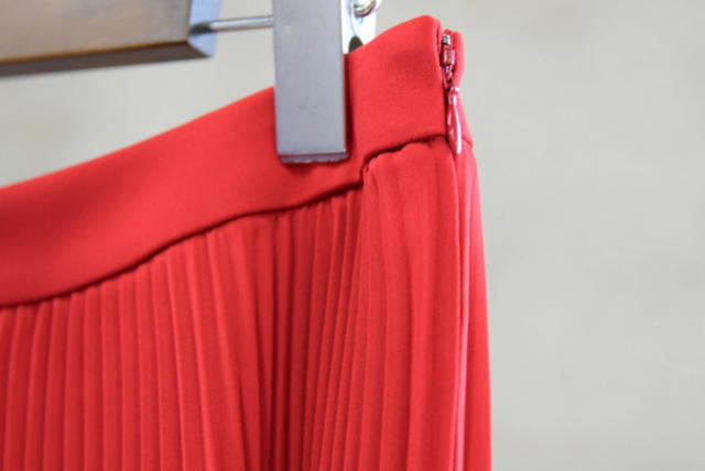 Graphpaper(グラフペーパー)【21AW】Satin Pleats Skirt(2色展開)_GL213-40129【K】(6)