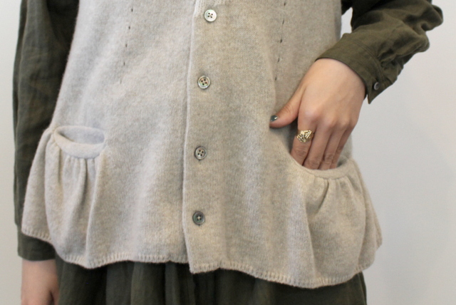 GASA*(ガサ) 雪を纏う レースニットベスト_13213-13406【K】(6)