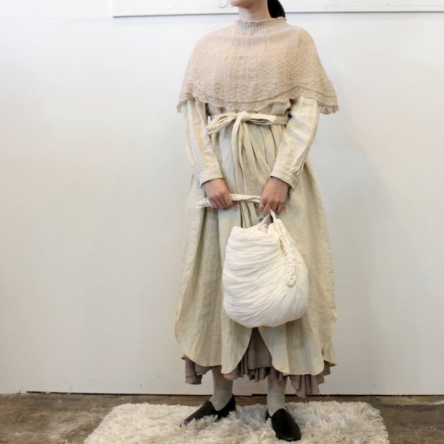 GASA*(ガサ) 森の住人 レースニットショートケープ_13213-07505【K】(6)