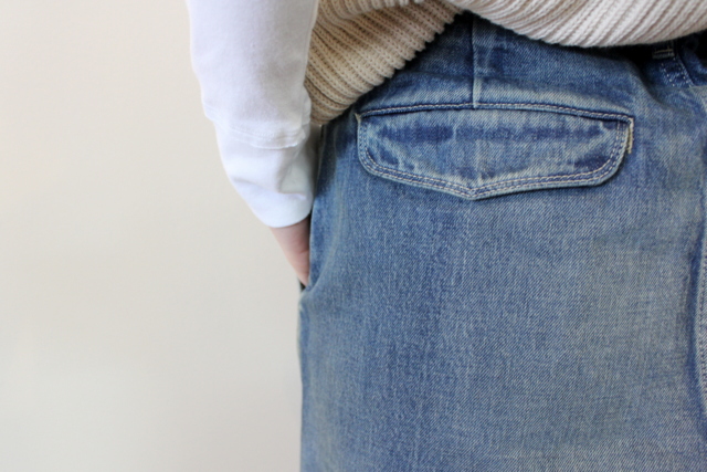 Graphpaper(Oty[p[) Selvage Denim Two Tuck Tapered Pants_GU221-400298yKz(6)