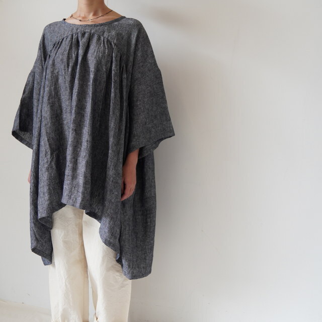 Worker's Nobility(ワーカーズ ノビリティ) VネックチュニックOP #PAINTERSHIRTS(6)