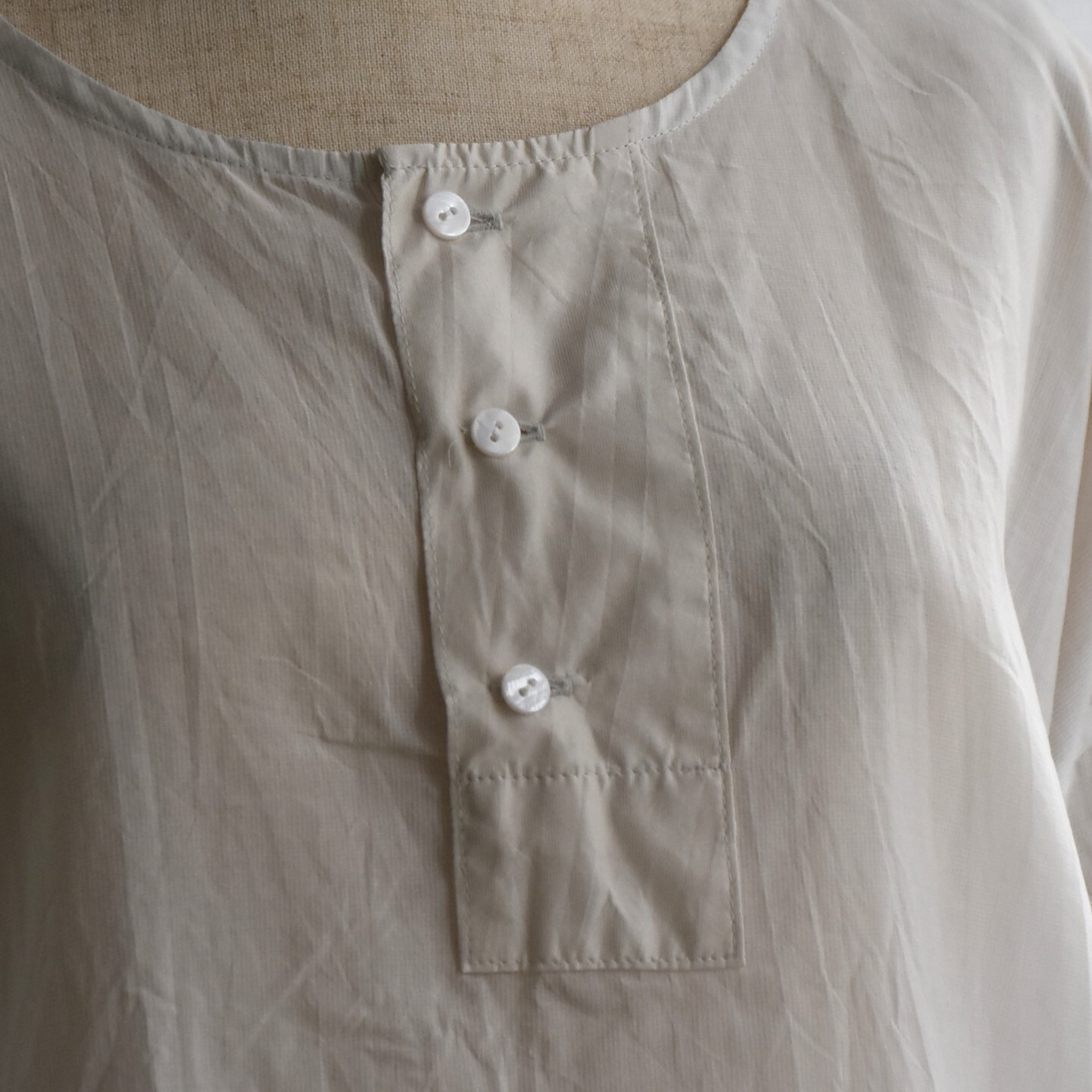 TOUJOURS(トゥジュー) / Big Henley Neck Shirt #MM42ES02-AA(6)