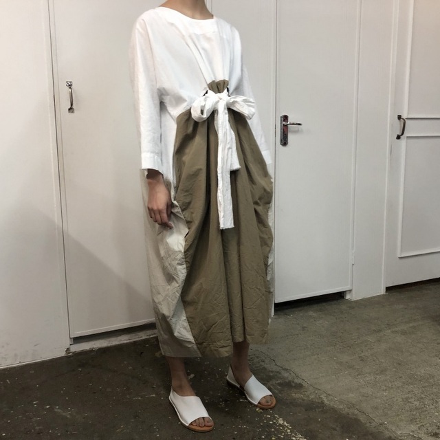DANIELA GREGIS(ダニエラ グレジス) ワンピース(WHITE×NATURAL)【K】(7)