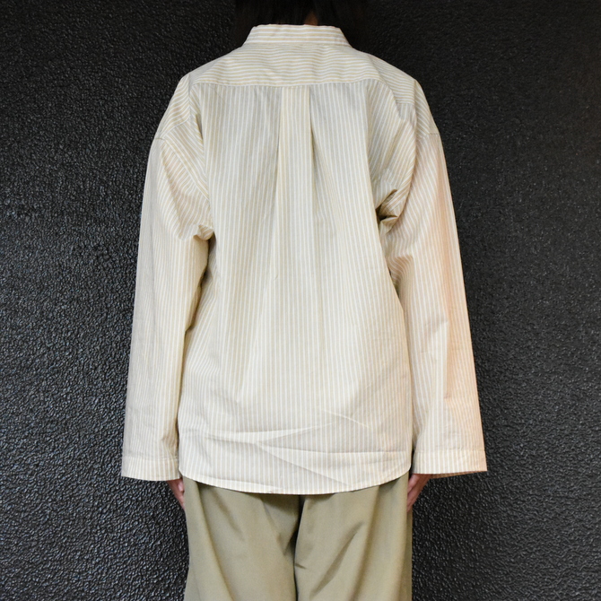 【30% off sale】CristaSeya(クリスタセヤ)/ STRIPED JAPANESE COTTON PYJAMA SHIRT #02DA-ST-Y(7)