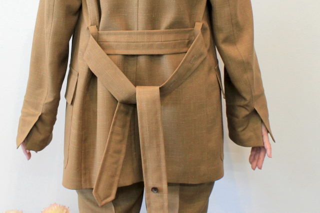 AURALEE(オーラリー) 【20SS】WOOL CUPRA LINEN CLOTH JACKET_A20SJ04CL【K】(7)
