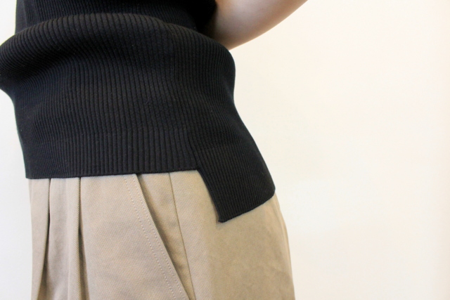 AURALEE(オーラリー) 【20SS】HIGH GAUGE RIB KNIT TEE(2色展開)_A20ST01HR【K】(7)
