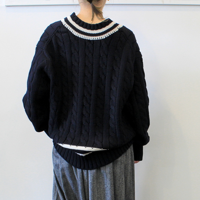 LENO&Co.(リノアンドコー) 【20AW】TILDEN KNIT SWEATER(2色展開)_H2002K002【K】(7)