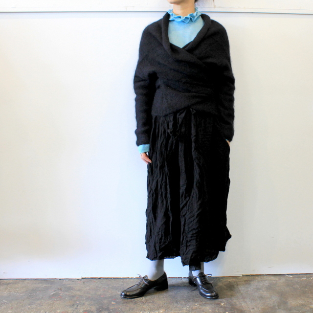 DANIELA GREGIS(ダニエラ グレジス) WRAP CARDIGAN_MI15-S321【K】(7)