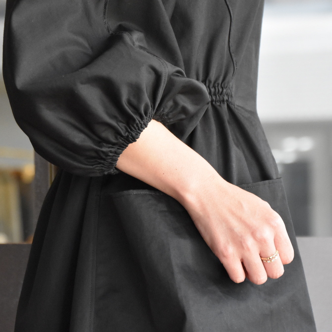TENNE HANDCRAFTED MODERN(テン ハンドクラフテッドモダン) VOLUME SLEEVE DRESS #0014DR(7)