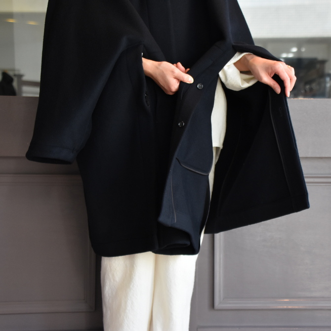 TENNE HANDCRAFTED MODERN(テン ハンドクラフテッドモダン) SUPER 180'S WOOL CAPE WITH HOOD #0020CT(7)