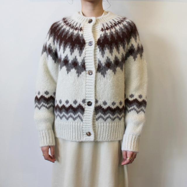 BATONER(バトナー)【20AW】women MOHAIR NORDIC CREW CARDIGAN(2色展開)_BN-20FL-056【K】(7)