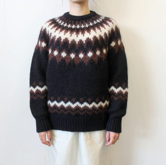 BATONER(バトナー)【20AW】women MOHAIR NORDIC CREW NECK(2色展開)_BN-20FL-054【K】(7)