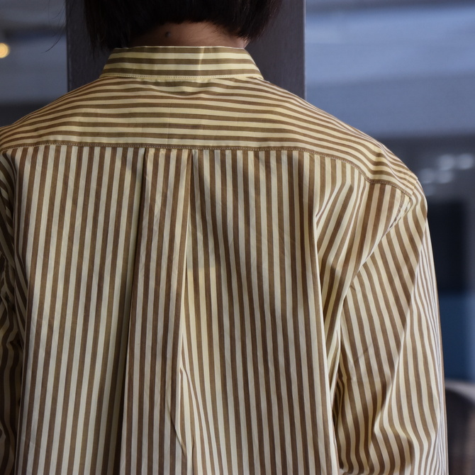 CristaSeya(クリスタセヤ)/ STRIPED COTTON MAO SHIRT #08DA-ST-YBRS(7)