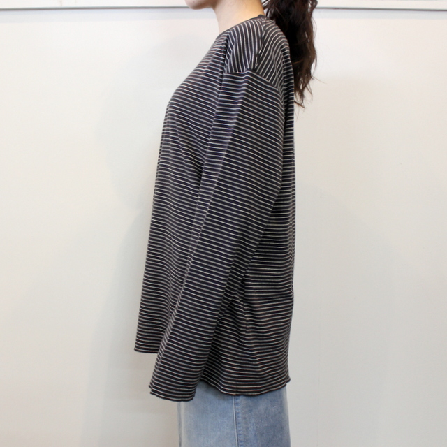 LENO&Co.(リノアンドコー) 【21SS】LONG SLEEVE BORDER T-SHIRT(2色展開)_H2101CS002【K】(7)
