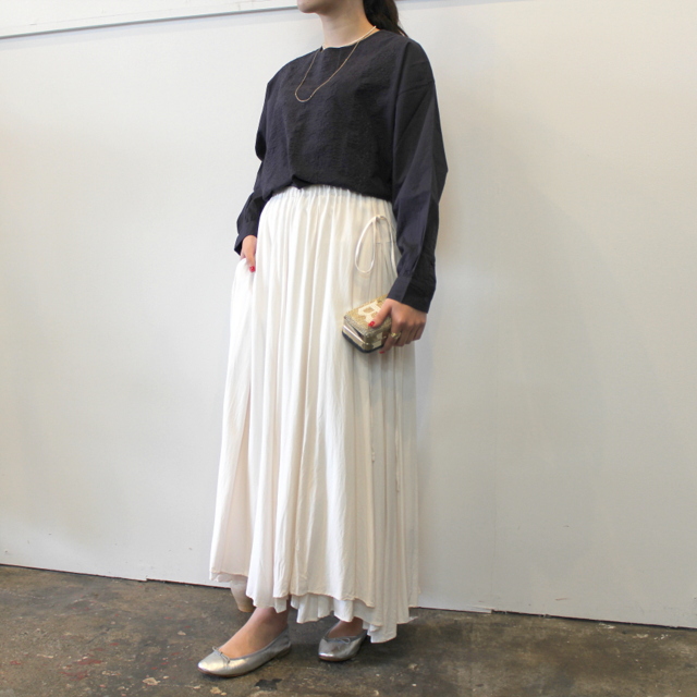maison de soil(メゾンドソイル) BACK OPENING CREW SHIRT_NMDS19521【K】(7)