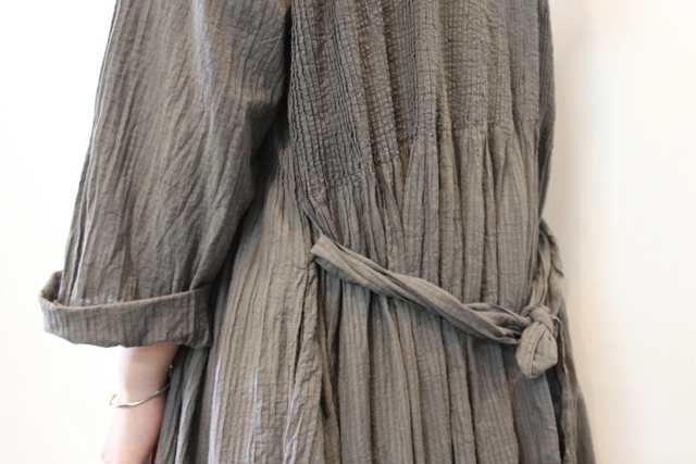 maison de soil(メゾンドソイル) MINI PINTUCK WRAP DRESS_NMDS21173【K】(7)