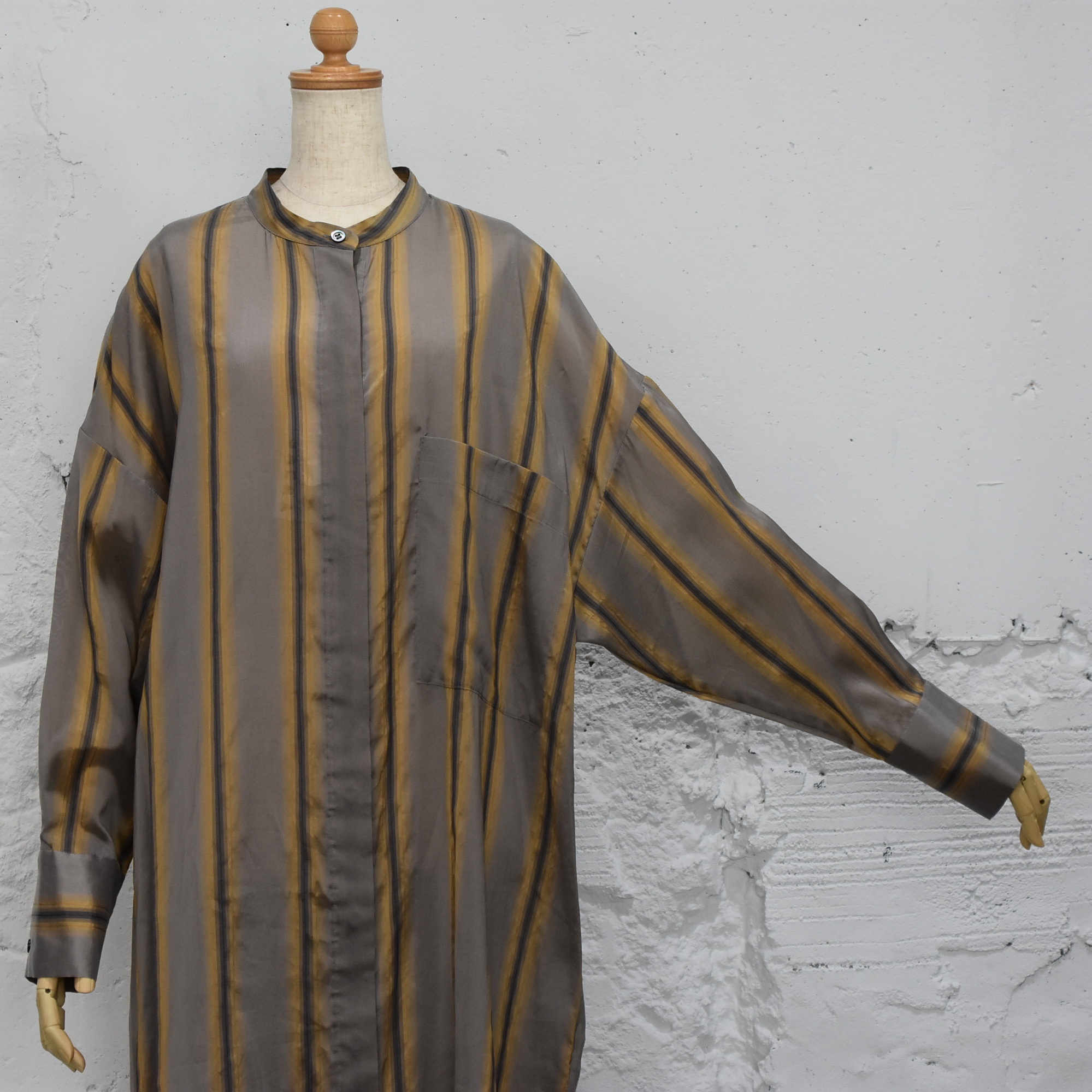 y40% off salezSACRA (TN) / SILK CELL STRIPE OP(7)