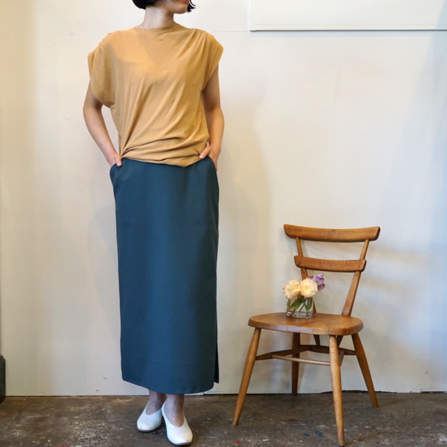 YLÉVE(C[) COTTON LINEN SHEER JERSEY TACK N/S P/O_168-3166010(7)