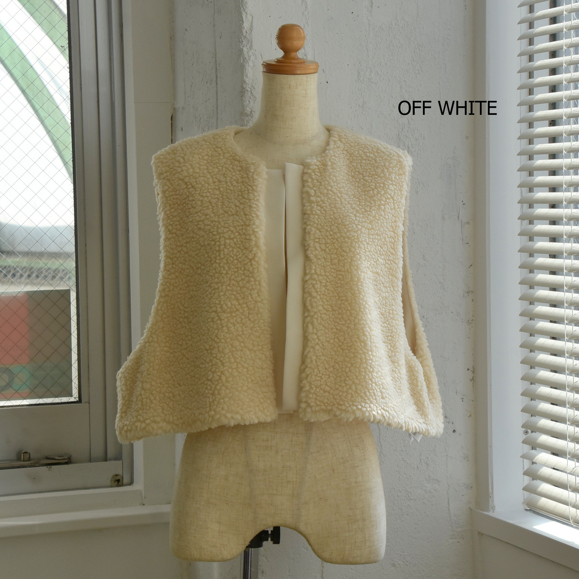 SACRA (ƒTƒNƒ‰) / POODLE FUR SHORT GILETy3F“WŠJz(7)