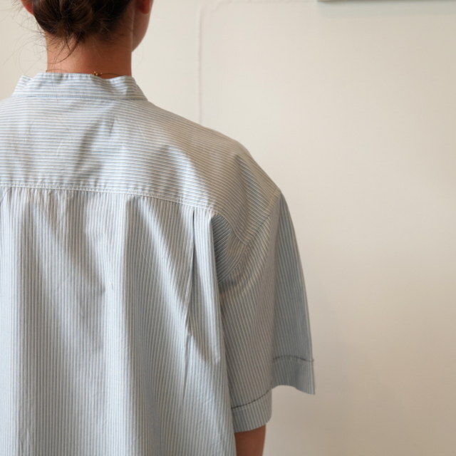 Vas-y Lentement(ヴァジーラントモン)BANDED COLLAR S/SL SHIRT #NVL2532(7)