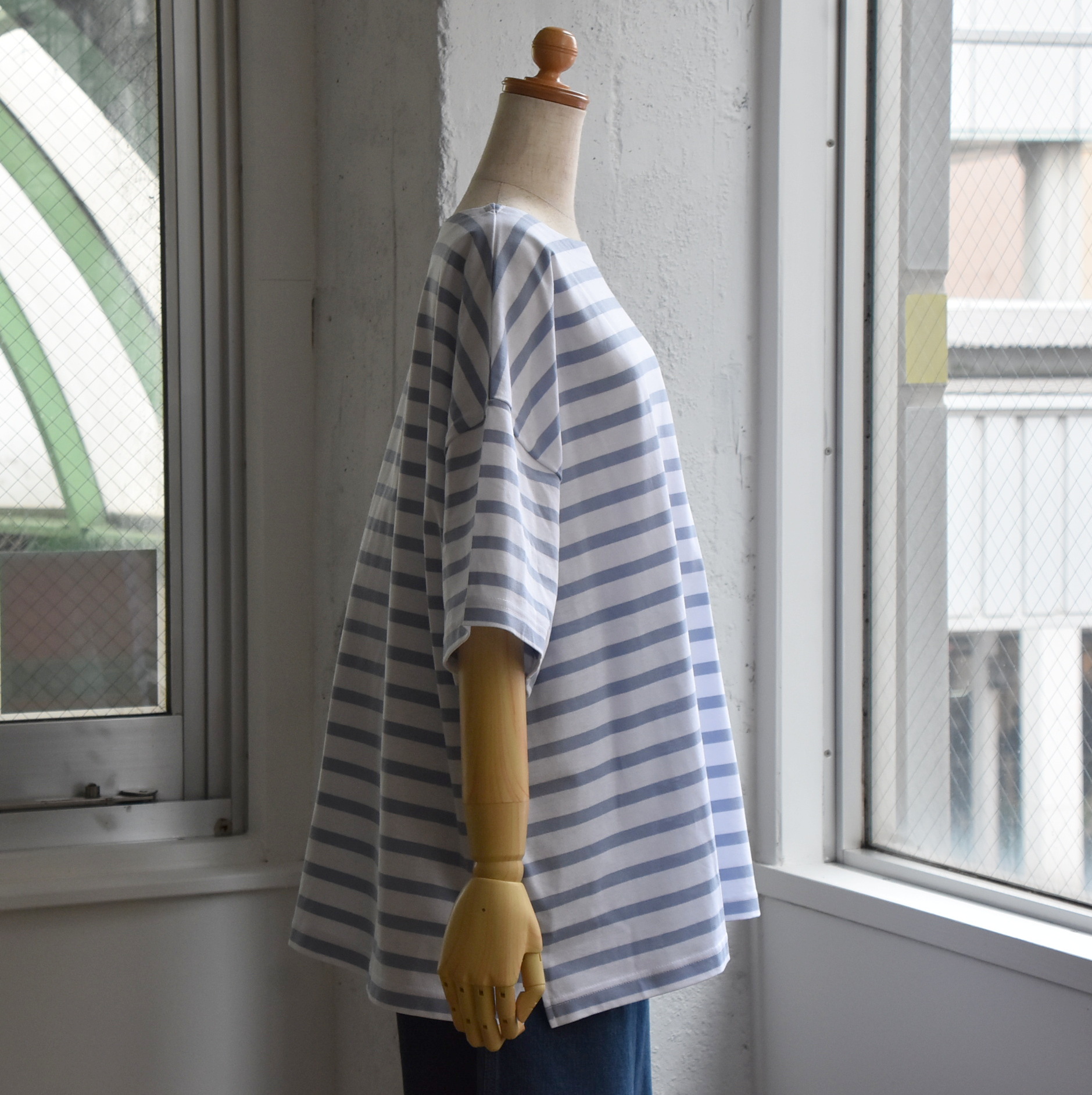 chimala(チマラ) UNISEX BASQUE BORDER BIG TEE【2色展開】 #CS39-K12(7)