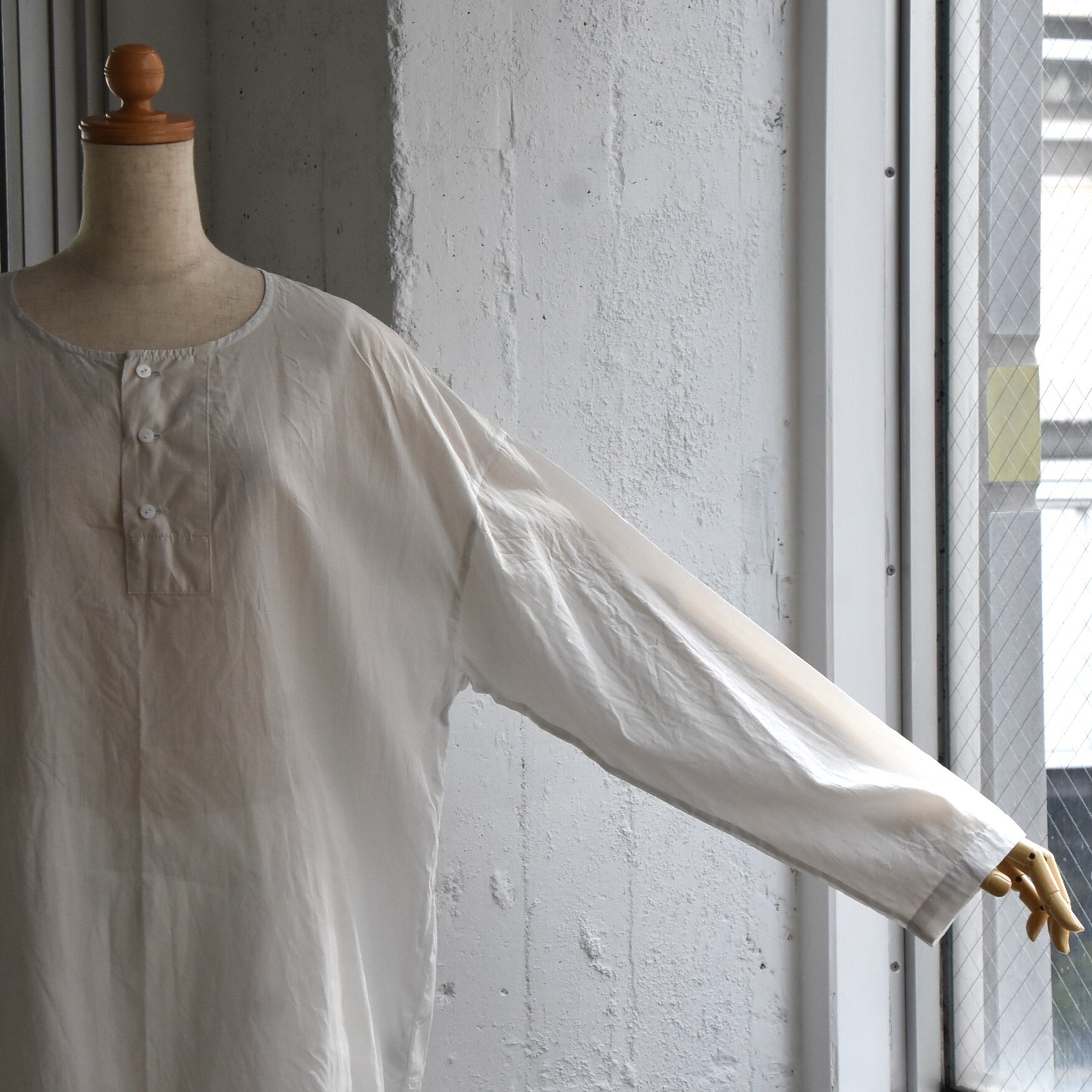 TOUJOURS(トゥジュー) / Big Henley Neck Shirt #MM42ES02-AA(7)