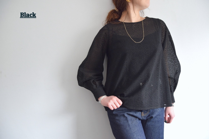 Bilitis dix-sept ans(ビリティス・ディセッタン) Cotton Lace Blouse(2色展開)(8)