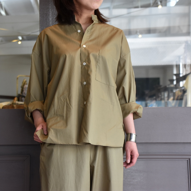 【30% off sale】CristaSeya(クリスタセヤ)/ LIGHT COTTON PYJAMA SHIRT #02DA-C(8)