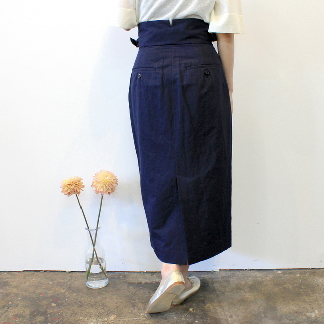 【30% off sale】YLÉVE(イレーヴ) 【20SS】C/L TWILL SKIRT(2色展開)_168-013008【K】(8)