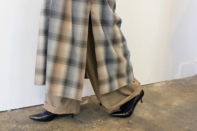 AURALEE(オーラリー)【20AW】SUPER LIGHT WOOL CHECK MAXI OP_A20AD02LC【K】(8)