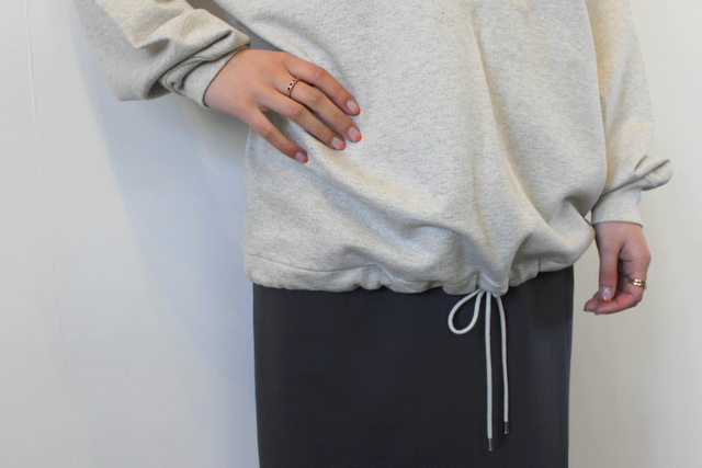 AURALEE(オーラリー)【21SS】SUPER SOFT SWEAT DRAW CODE BIG P/O(2色展開)_A21SP04GU【K】(8)
